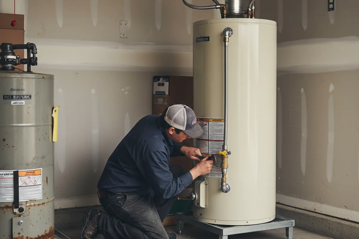 Water heater and shutoff valve replacement in Mountainside