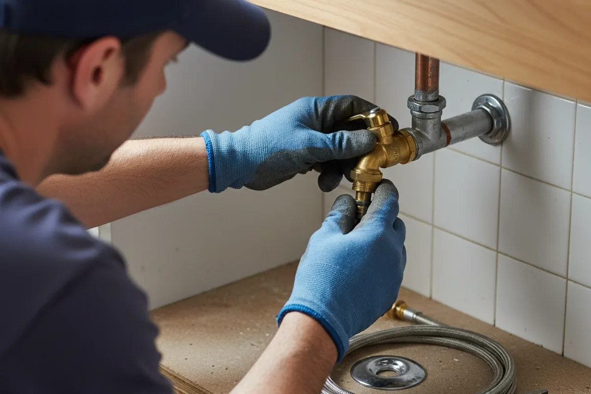 Shutoff valve and fitting work during Repiping in Mountainside